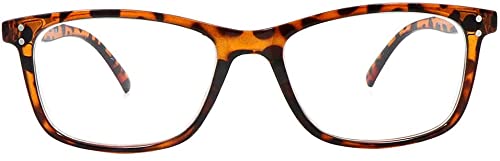 Nearsighted for Distance Myopia Glasses for Men and Women Square 2-Pair for Driving Not Reading Glasses