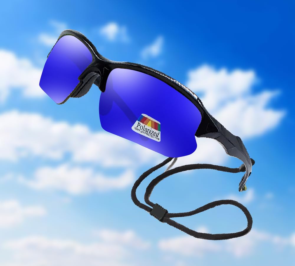 Polarized & Bifocal Sunglasses Reading Glasses for Men and Women Sports Wrap Mirror Fishing Baseball Cycling Red Blue Lenses
