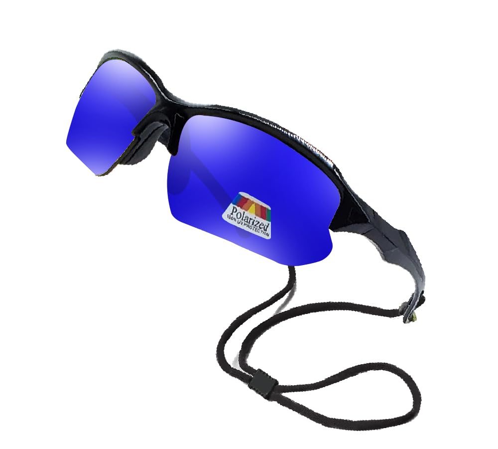 Polarized & Bifocal Sunglasses Reading Glasses for Men and Women Sports Wrap Mirror Fishing Baseball Cycling Red Blue Lenses