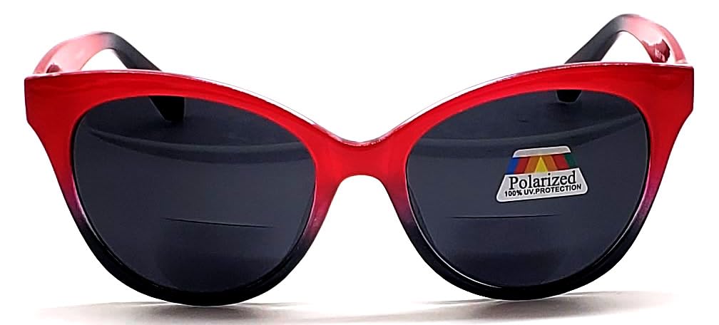 Polarized & Bifocal Reading Glasses Reader Sunglasses for Women UV Protection Cateyes Vintage Sun Reader 1.5 1.75 2.0 2.5 3.0