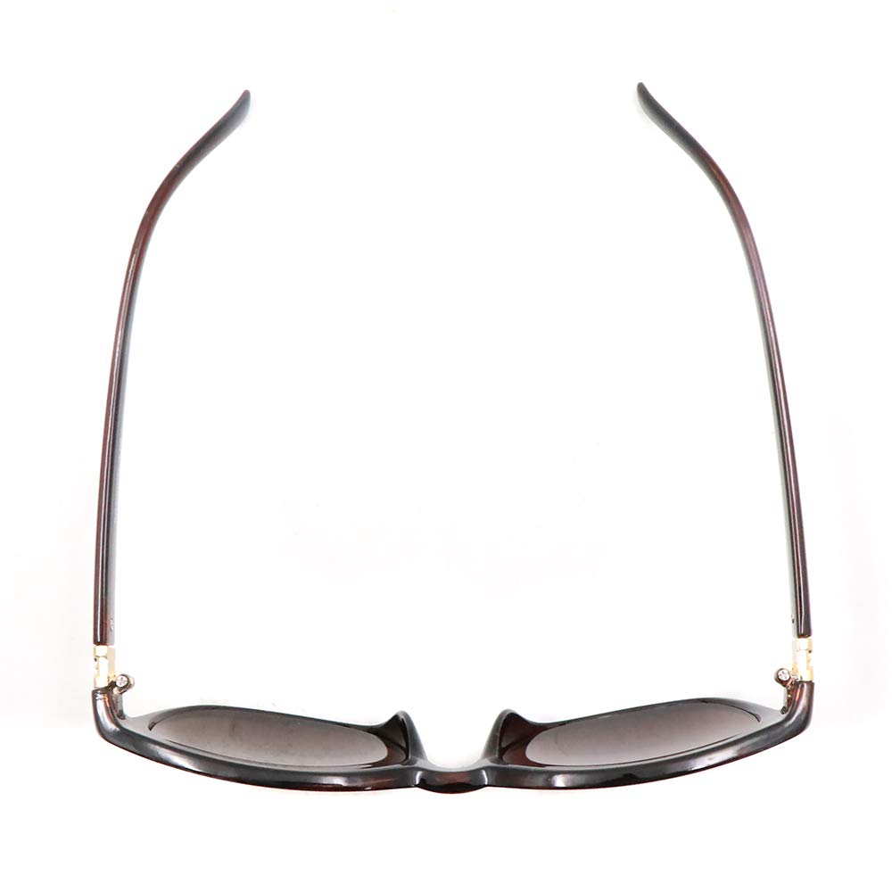2-Pair Bifocal Sunglasses Reading Glasses for Women Fashion Designer Cat eyes (Black & Brown)