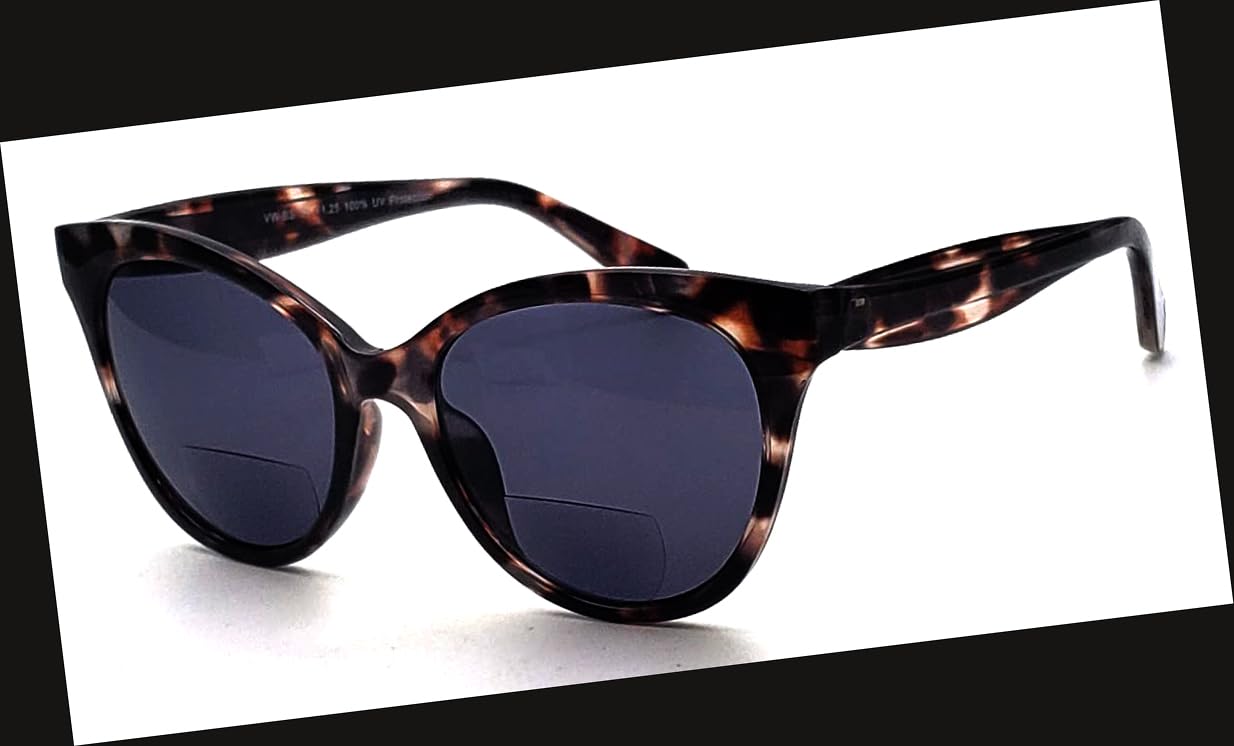 Polarized & Bifocal Reading Glasses Reader Sunglasses for Women UV Protection Cateyes Vintage Sun Reader 1.5 1.75 2.0 2.5 3.0