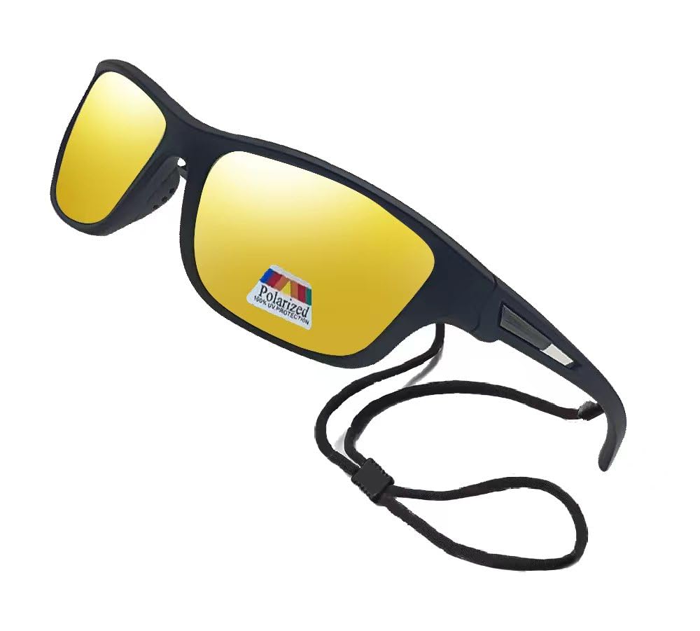 Polarized & Bifocal Sunglasses for Women Men w/Retainer Sports Wrap UV400 Protection Fishing Cycling Driving Mirror Lenses Sun Readers