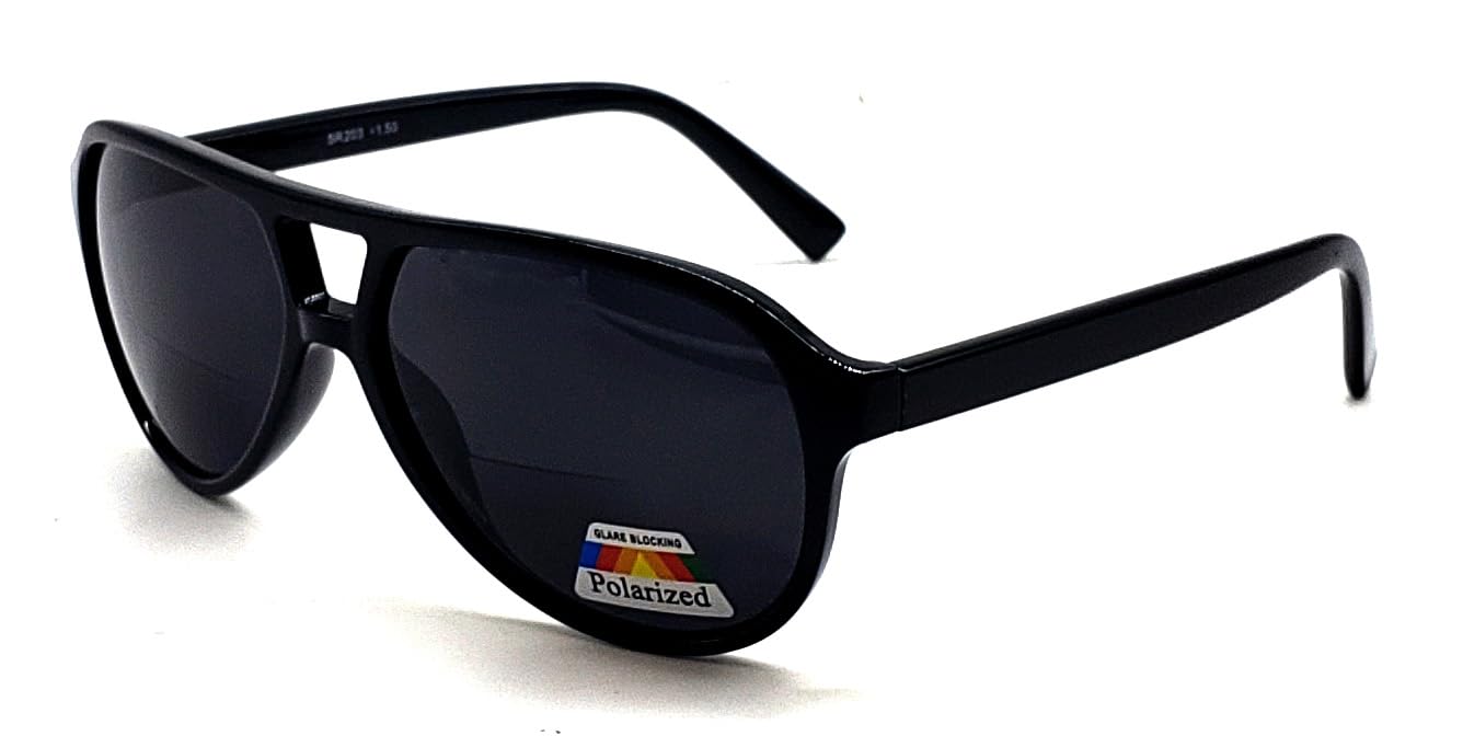 Polarized & Bifocal Reading Glasses Blue Light Blocking Readers for Men Women Lightweight Aviator Retro Sun Readers