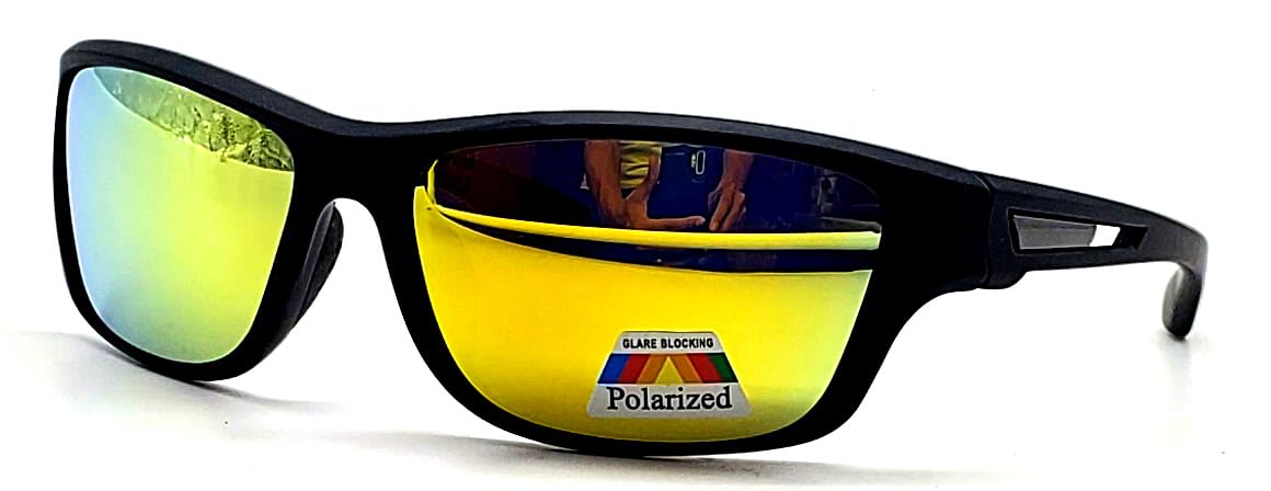 Polarized & Bifocal Sunglasses for Women Men w/Retainer Sports Wrap UV400 Protection Fishing Cycling Driving Mirror Lenses Sun Readers