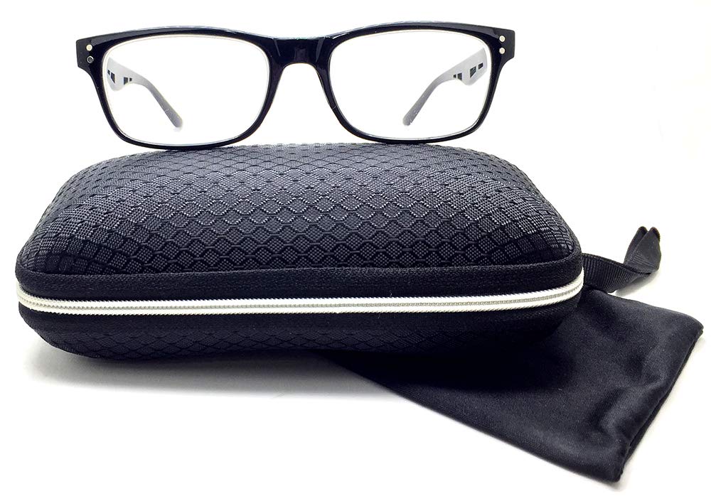 Nearsighted for Distance Myopia Glasses for Men and Women Square 2-Pair for Driving Not Reading Glasses