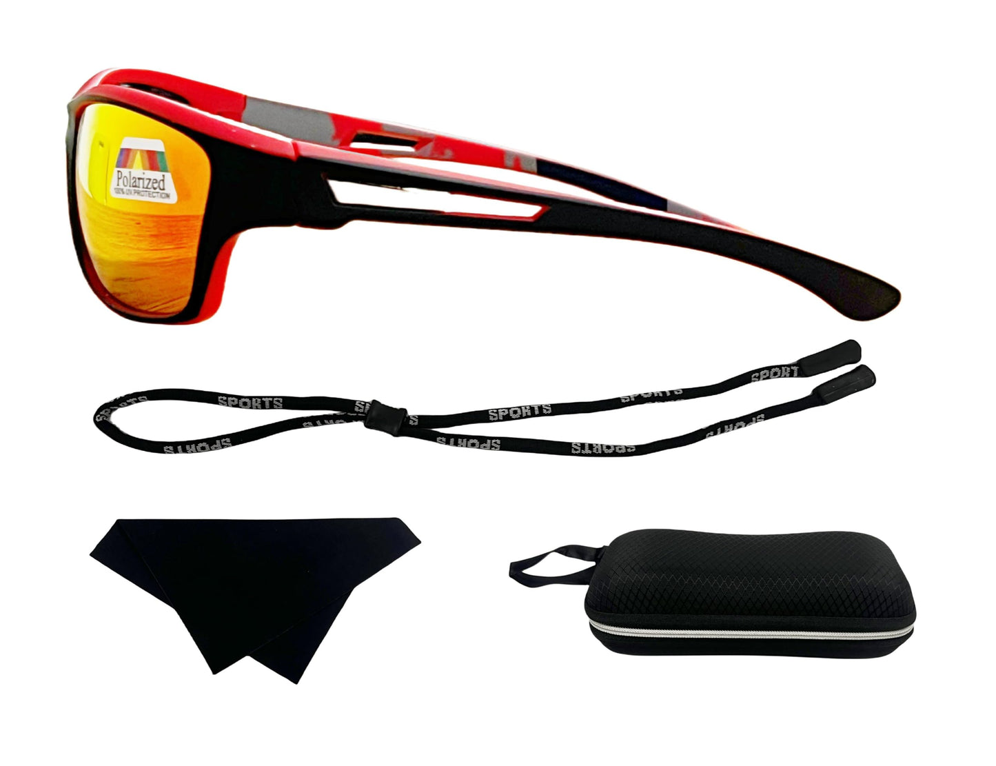 Polarized & Bifocal Sunglasses for Women Men w/Retainer Sports Wrap UV400 Protection Fishing Cycling Driving Mirror Lenses Sun Readers