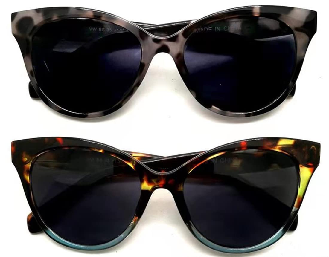 b21design Bifocal Sunglasses For Women (2Pack -FREE Storage Case) Cateyes Vintage Sun reader Fashion UV 100