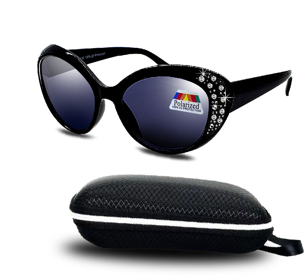 Rhinestones Bifocal Reader Sunglasses for Women (2Pack) Cat eyes Sun reader Glasses UV Protection Vintage 1.50 2.00 2.5 3.0