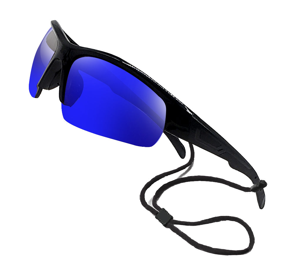2-Pair Bifocal Sunglasses for Men Women Reading Glasses Sun Reader Blue Mirror Sports Wrap UV400 Fishing Cycling