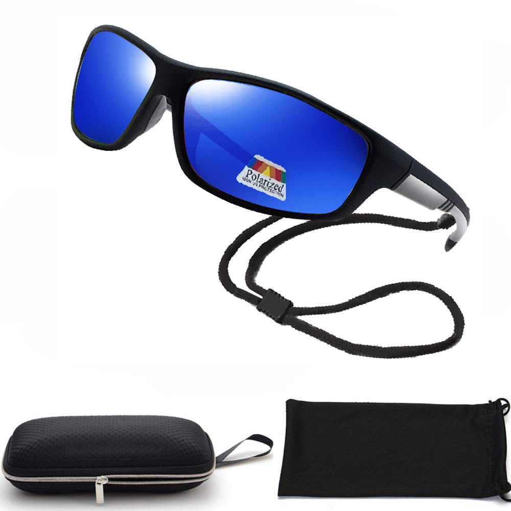Polarized Bifocal Sunglasses Reading Glasses for Men and Women Sports Wrap Mirror Fishing Driving UV Protection Blue