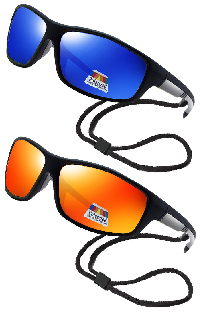 Polarized Bifocal Sunglasses Reading Glasses for Men and Women Sports Wrap Mirror Fishing Driving UV Protection Blue