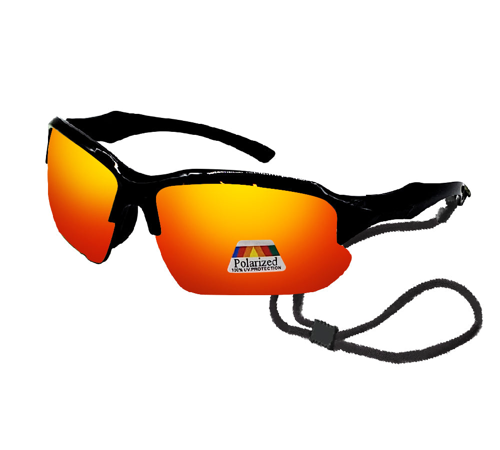 Polarized & Bifocal Sunglasses Reading Glasses for Men and Women Sports Wrap Mirror Fishing Baseball Cycling Red Blue Lenses