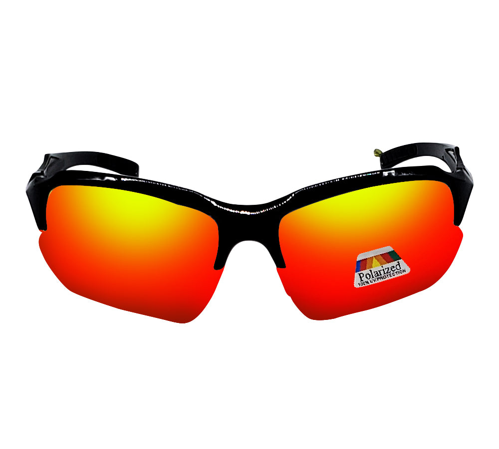 Polarized & Bifocal Sunglasses Reading Glasses for Men and Women Sports Wrap Mirror Fishing Baseball Cycling Red Blue Lenses