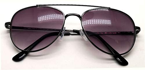 2-Pack Nearsighted Shortsighted Myopia Distance Driving Glasses for Men and Women Aviator Metal Wire Frame