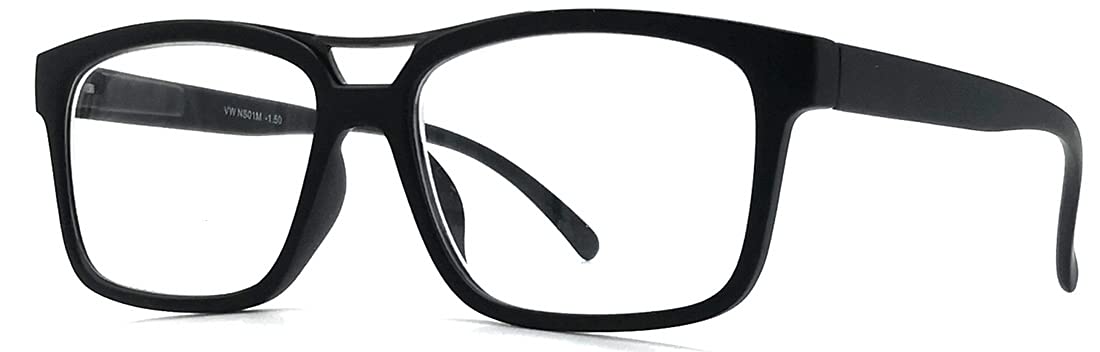 Nearsighted Glasses for Distance Driving Myopia Glasses for Men and Women (2Pairs) Rectangular Square Shape