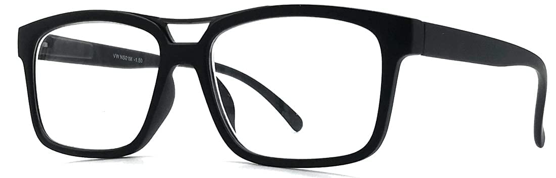 Nearsighted Glasses for Distance Driving Myopia Glasses for Men and Women (2Pairs) Rectangular Square Shape
