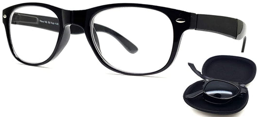 Folding Nearsighted Myopia Distance Driving Glasses for Men and Women Pocket Traveling + Mini Case 1.00 1.50 2.00 2.50 3.00 4.00