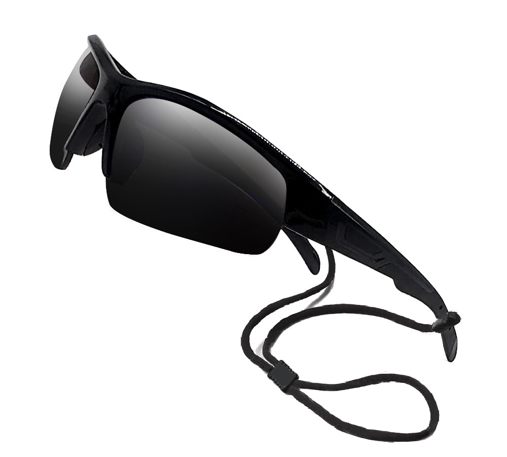 Polarized Bifocal Sunglasses Reading Glasses for Men Women Sports Wrap Mirror Black Fishing Driving UV100