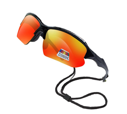 Polarized & Bifocal Sunglasses Reading Glasses for Men and Women Sports Wrap Mirror Fishing Baseball Cycling Red Blue Lenses