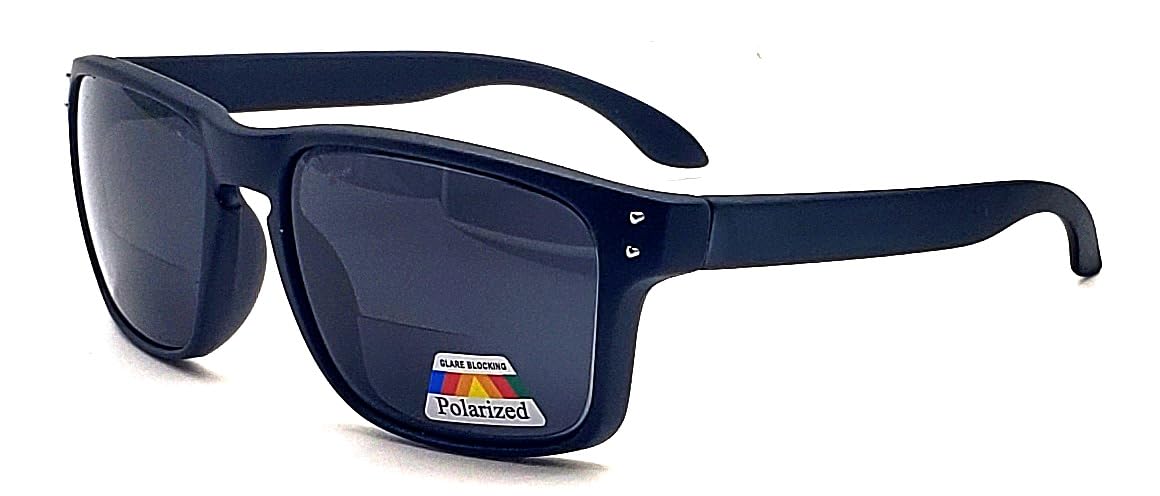 Polarized & Bifocal Reader Sunglasses for Men and Women Wrap Sports Sun Reading Glasses UV Protection Red Lenses