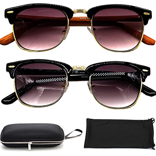Nearsighted Myopia Driving Distance Shortsighted Glasses for Men and Women (2Pair) 1.00 1.50 -2.00 2.50 3.00 1.25
