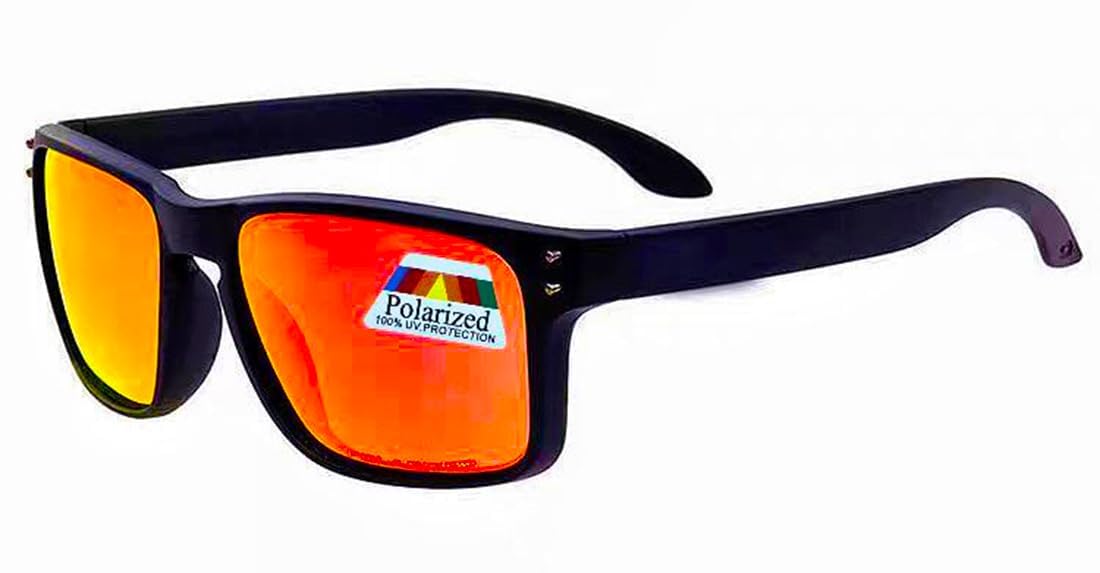 Polarized & Bifocal Reader Sunglasses for Men and Women Wrap Sports Sun Reading Glasses UV Protection Red Lenses