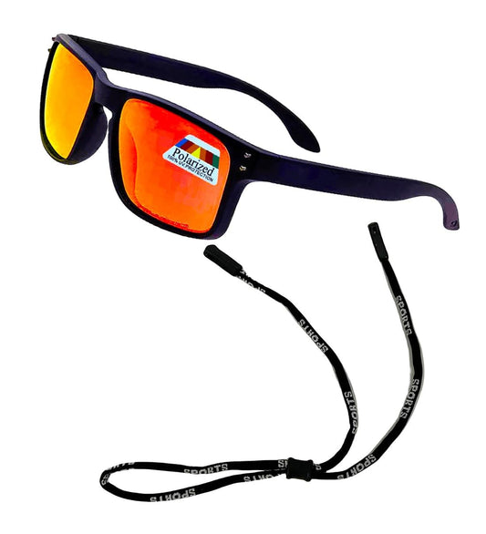 Polarized & Bifocal Reader Sunglasses for Men and Women Wrap Sports Sun Reading Glasses UV Protection Red Lenses
