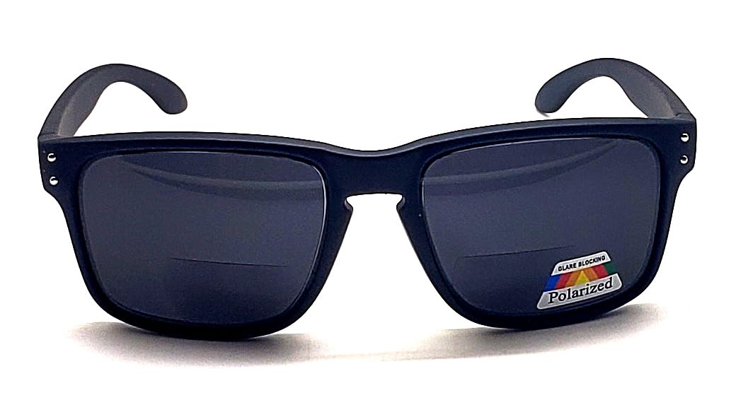 Polarized & Bifocal Reader Sunglasses for Men and Women Wrap Sports Sun Reading Glasses UV Protection Red Lenses