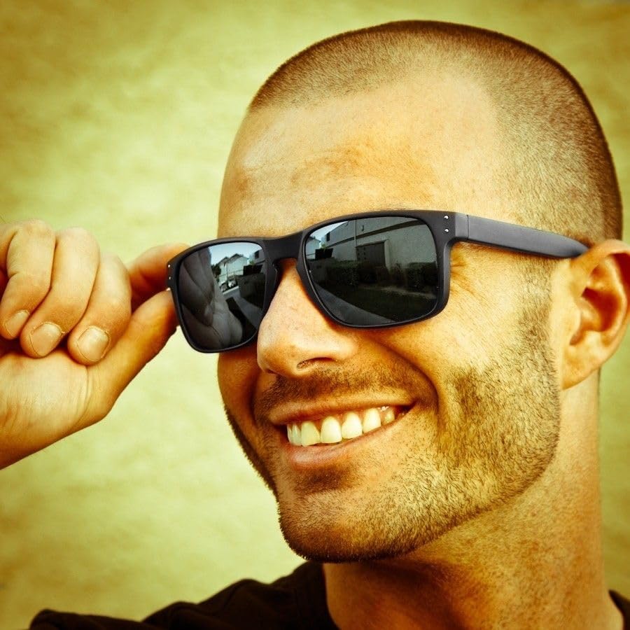 Polarized & Bifocal Reader Sunglasses for Men and Women Wrap Sports Sun Reading Glasses UV Protection Red Lenses