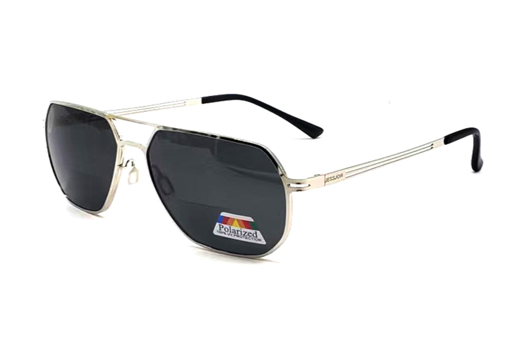 Polarized Bifocal Sunglasses for Men Women Aviator Metal Wire Eyeglasses Glasses UV100 Outdoor Driving