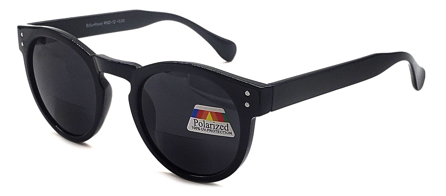 Polarized & Bifocal Sunglasses Reading Glasses for Men Women Round Oval Circle Black Vintage Classic Readers UV100 Block