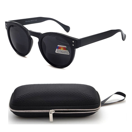 Polarized & Bifocal Sunglasses Reading Glasses for Men Women Round Oval Circle Black Vintage Classic Readers UV100 Block