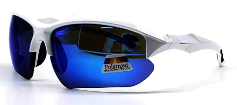 Polarized Bifocal Sunglasses for Men Women Sports Wrap UV100 White Frame