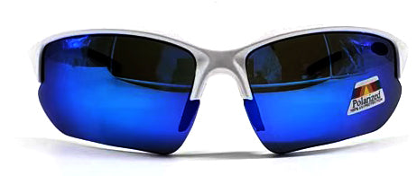 Polarized Bifocal Sunglasses for Men Women Sports Wrap UV100 White Frame